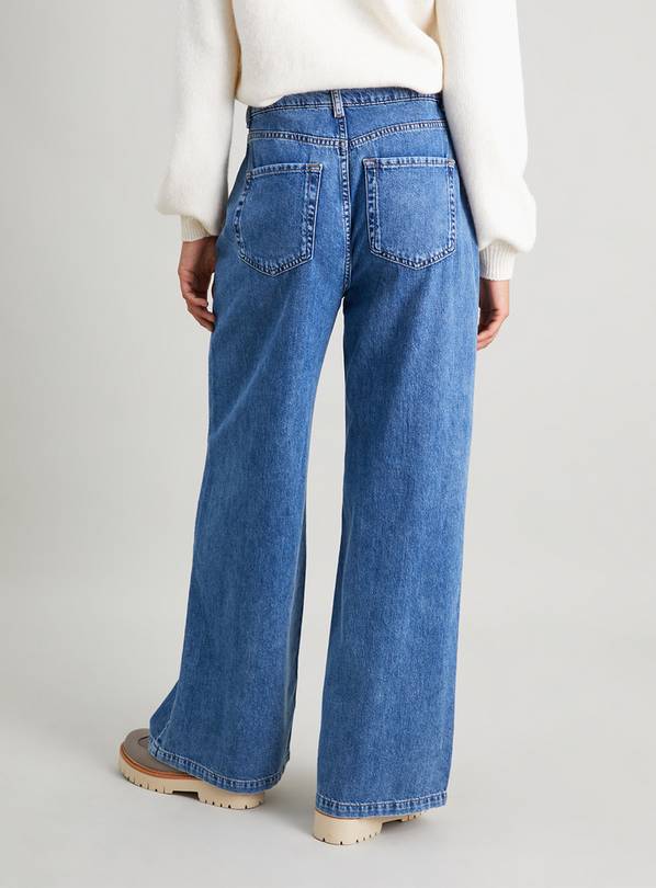 Loose fit wide leg hot sale jeans